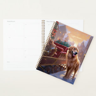 Golden Retriever Weihnachtsfeiertage Planer
