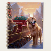 Golden Retriever Weihnachtsfeiertage Planer (Vorderseite)