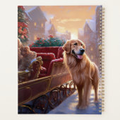 Golden Retriever Weihnachtsfeiertage Planer (Rückseite)
