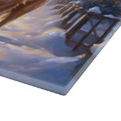 Golden Retriever Weihnachtsfeiertage Schneidebrett (Ecke)