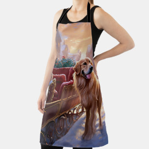 Golden Retriever Weihnachtsfeiertage Schürze