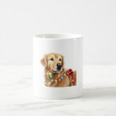 Golden Retriever Weihnachtsfest Kaffeetasse (Mittel)