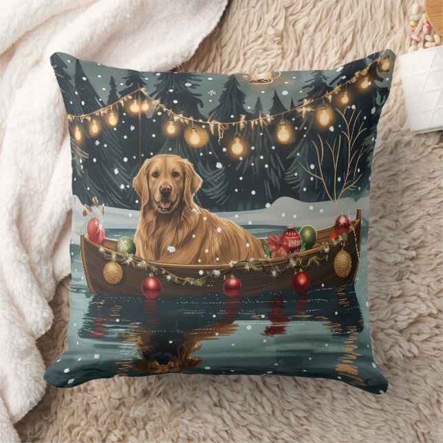 Golden Retriever Weihnachtsfest Reise Kissen (Decke)