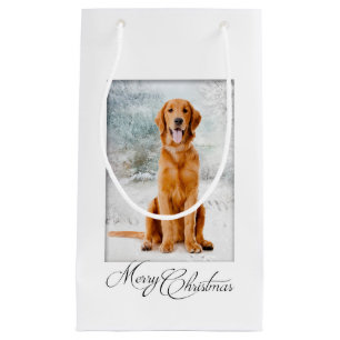 Golden retriever-Weihnachtsgeschenk-Tasche Kleine Geschenktüte
