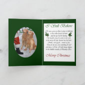 Golden Retriever Weihnachtsgeschenke Feiertagskarte (Innenseite)