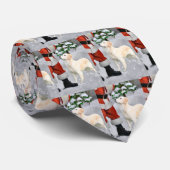 Golden Retriever Weihnachtsgeschenke Krawatte (Gerollt)