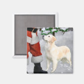Golden Retriever Weihnachtsgeschenke Magnet (Vorderseite/Rückseite)