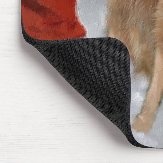 Golden Retriever Weihnachtsgeschenke Mousepad (Ecke)