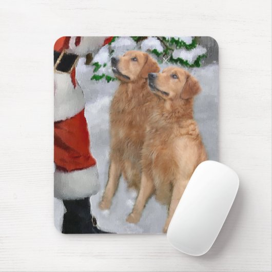 Golden Retriever Weihnachtsgeschenke Mousepad (Mit Mouse)