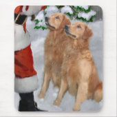 Golden Retriever Weihnachtsgeschenke Mousepad (Vorne)