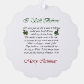 Golden Retriever Weihnachtsgeschenke Ornament Karte (Rückseite)