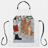Golden Retriever Weihnachtsgeschenke Schürze (Vorderseite)
