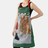Golden Retriever Weihnachtsgeschenke Schürze (InSitu)