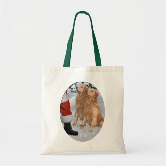 Golden Retriever Weihnachtsgeschenke Tragetasche (Vorne)
