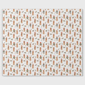 Golden Retriever Weihnachtshunde Geschenkpapier (Flach)