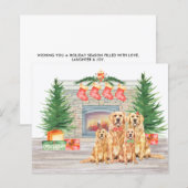 Golden Retriever Weihnachtskarte (Vorne/Hinten)