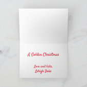 Golden Retriever Weihnachtskarte Feiertagskarte (Innenseite)