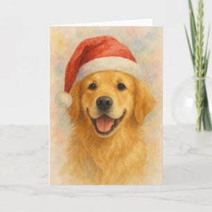 Golden Retriever Weihnachtskarte Karte