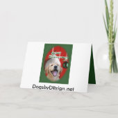 Golden Retriever Weihnachtskarten Geschenke Feiertagskarte (Rückseite)
