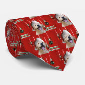 Golden Retriever Weihnachtskarten Geschenke Krawatte (Gerollt)