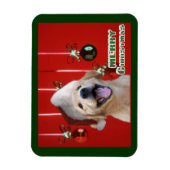 Golden Retriever Weihnachtskarten Geschenke Magnet (Vertikal)