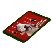 Golden Retriever Weihnachtskarten Geschenke Magnet (Linke Seite)