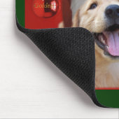Golden Retriever Weihnachtskarten Geschenke Mousepad (Ecke)