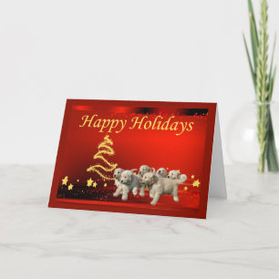 Golden Retriever Weihnachtskarten Stars4 Feiertagskarte