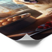 Golden Retriever Weihnachtskost Feiertag Poster (Ecke)