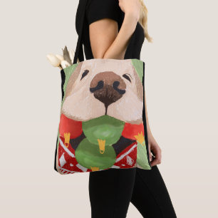 Golden Retriever Weihnachtskugeln Mund Lustiges Ge Tasche