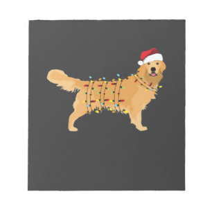 Golden Retriever Weihnachtslicht Essential Notizblock