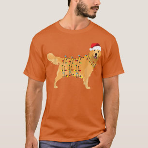 Golden Retriever Weihnachtslicht Merry Xmas Dog Lo T-Shirt