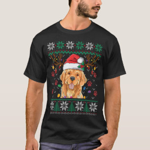 Golden Retriever Weihnachtsmann Reindeer Ugly Swe T-Shirt