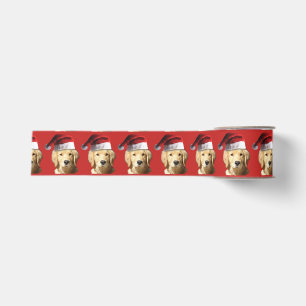 Golden retriever Weihnachtsmann Ripsband