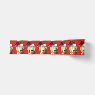 Golden retriever Weihnachtsmann Ripsband