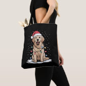 Golden Retriever Weihnachtsmann Weihnachtsbaum Lic Tasche (Von Nahem)