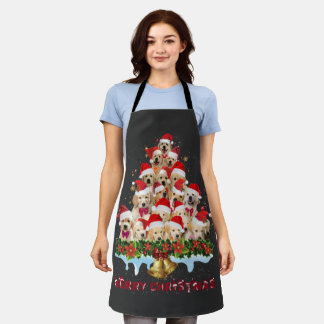 Golden Retriever Weihnachtsmannmütze Xmas Hunde fr Schürze
