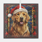 Golden Retriever Weihnachtsschmuck (Vorderseite)