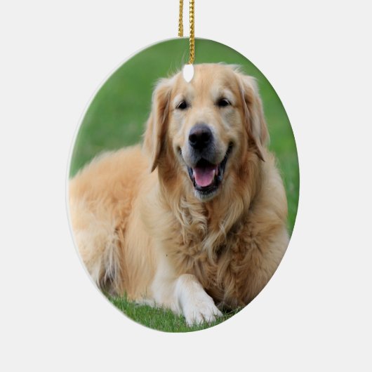Golden Retriever Weihnachtsschmuck Custom Circle (Rechts)
