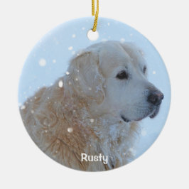 Golden Retriever Weihnachtsschmuck Custom Foto