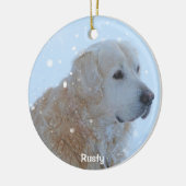 Golden Retriever Weihnachtsschmuck Custom Foto (Links)