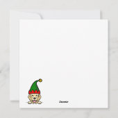 Golden Retriever Weihnachtsschnee Feiertagskarte (Rückseite)