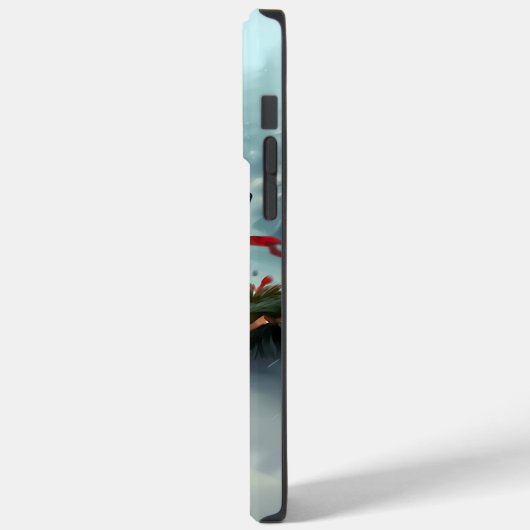 Golden Retriever Weihnachtsschnee Winter Case-Mate iPhone Hülle (Rückseite / Links)