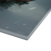 Golden Retriever Weihnachtsschnee Winter Schneidebrett (Ecke)