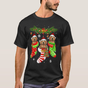 Golden Retriever Weihnachtssocken Tree Light Xmas T-Shirt