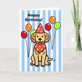 Golden Retriever Welpe Geburtstag Karte