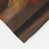 Golden Retriever Welpe Herbst Kürbis Fleecedecke (Ecke)