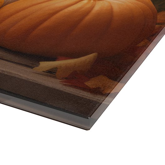 Golden Retriever Welpe Herbst Kürbis Schneidebrett (Ecke)