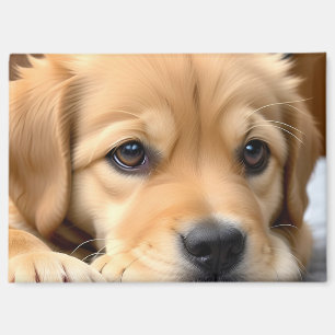 Golden Retriever Welpe Magnet