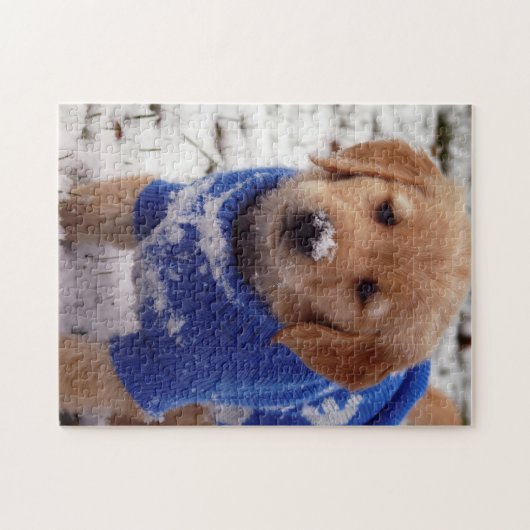 Golden retriever-Welpe Puzzle (Horizontal)